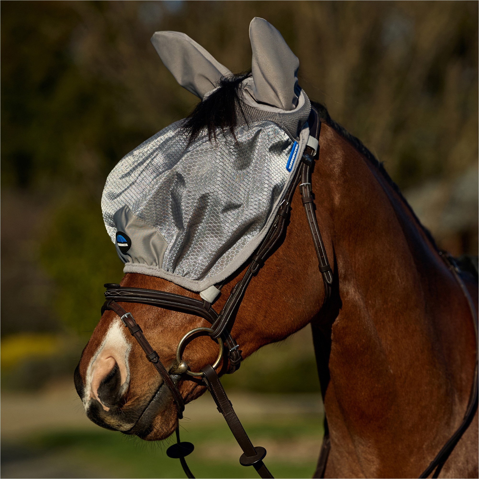 2026 WeatherBeeta Comfitec Hexi Shield Ride On Fly Mask 1029740 - Silver